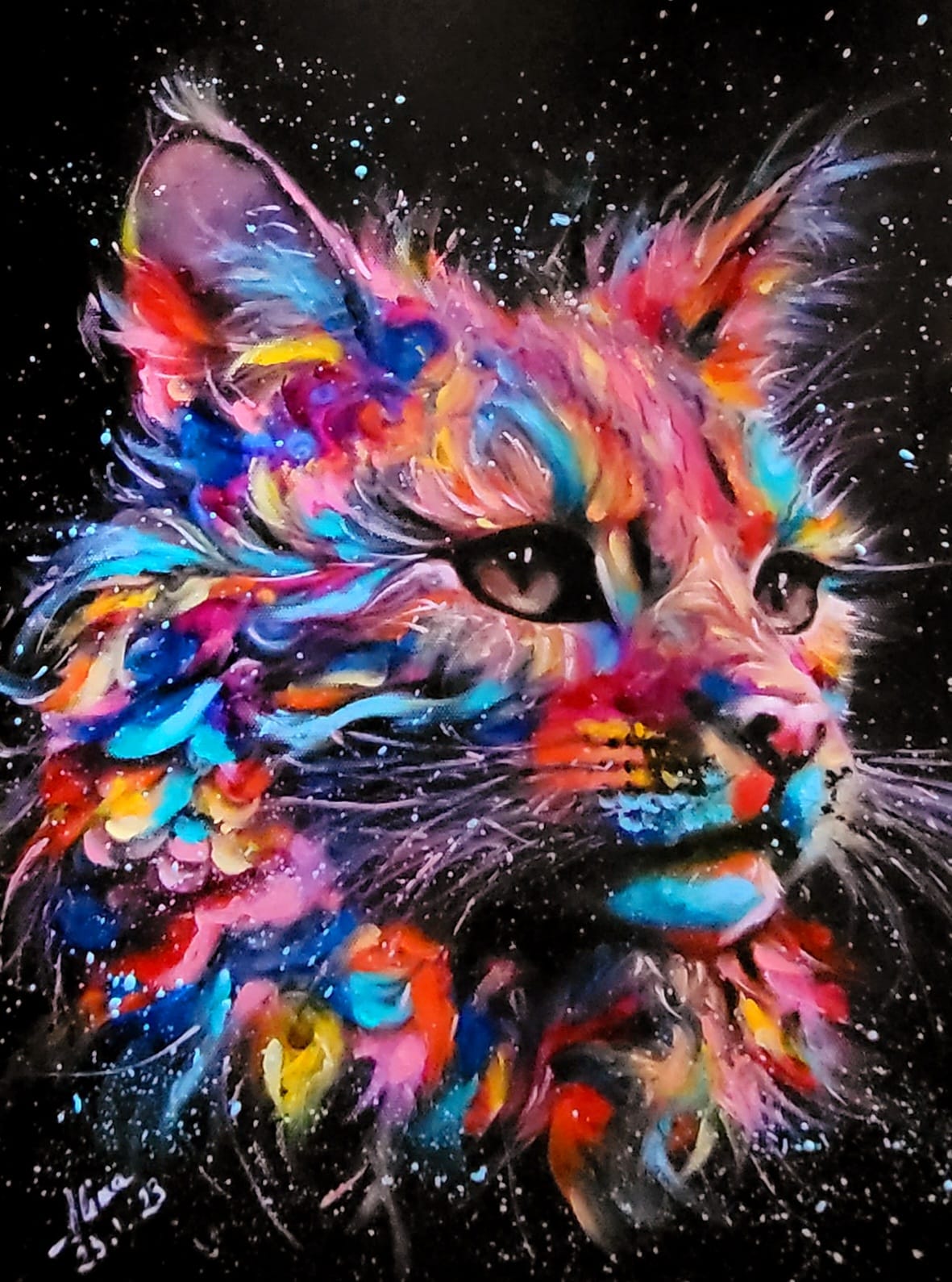 ArteDiAlina.com painting: Fear of water